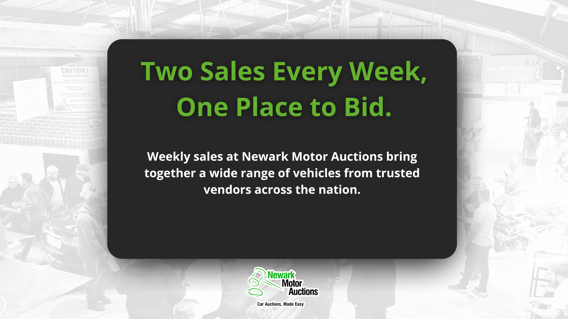 Two Sales Every Week, One Place to Bid.