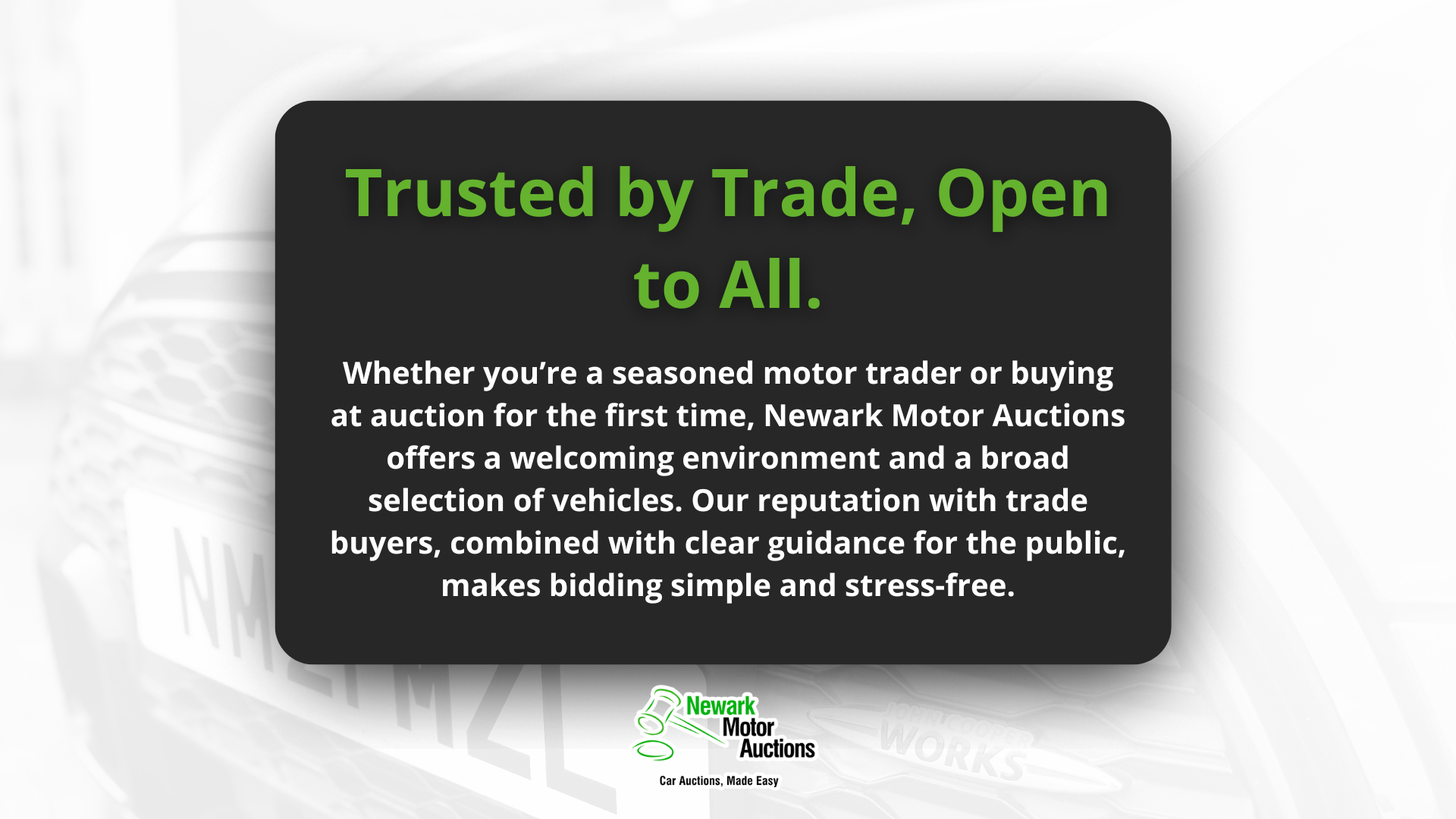Trusted By Trade, Open to All.